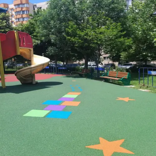 acoperire tartan spatiu joaca